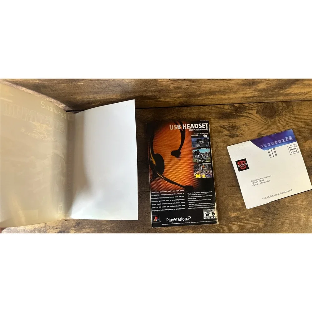 Socom II Us Navy Seals Ps2 Manual And Case Artwork Insert Only Fast Shipping